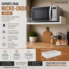 SOPORTE PARA MICRO-ONDAS - FORNO - USO EM GERAL - 100%MDF - PRATICO E DE ALTA RESISTENCIA - NICHO