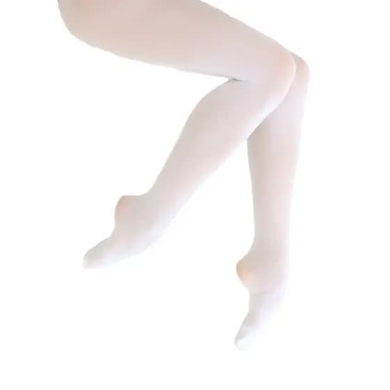Meia Calça Ballet com Pé Branca