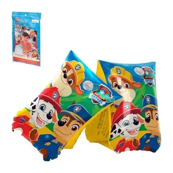 BOIA DE BRAÇO INFANTIL PATRULHA CANINA ATE 20kg BOIA PISCINA