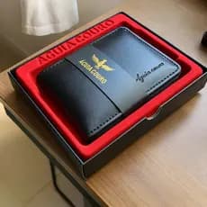 carteira masculina com ziper carteira de couro legitimo Original exclusivo presente para homem