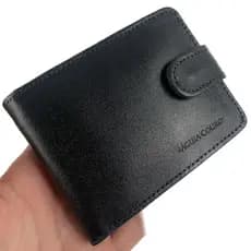 Carteira Masculina em Couro Legitimo com Fecho e porta moedas
