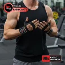 LUVAS ACADEMIA C/MUNHQUEIRA UNISSEX - MUSCULAÇÃO TREINO FUNCIONAL CROSSFIT - PROGNE SPORTS