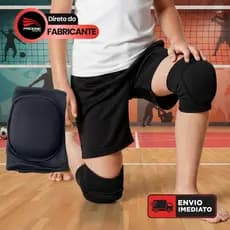 Par Joelheiras Elásticas Acolchoadas Infantil Progne Sports - Proteção Joelhos Vôlei Futsal Skate Patins Lutas