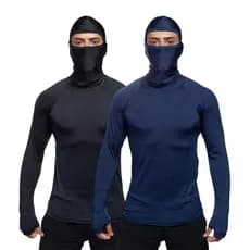 Kit 2 Camisa de Ciclista Motoqueiro Proteção Solar UV 50+ Termica Evaporação de Suor MTB Bike