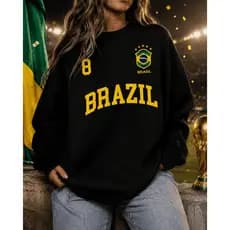 Moletom Brasil Brazil copa do mundo inverno