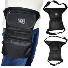 Pochete Bag Lateral Bag Street Pochete Tática Doleira Cintura Cartucheira De Perna Motoboy Camping Paintball feirante