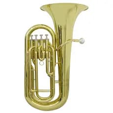 Bombardino Euphonium 4 Pistos EP 240 Laqueado Dourado com Case New York