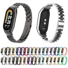 Pulseira NSmart em aço inoxidável 3 elos ompatíveis com MI BAND 8 / MI BAND 9 / MI BAND 10