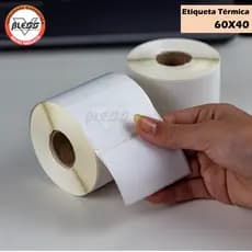 Etiqueta 60x40 Térmica - 10 rolos - 20 metros