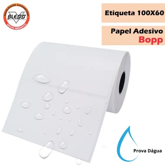Etiqueta BOPP 100x60 unitário