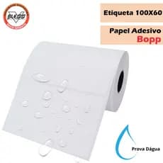 Etiqueta BOPP 100x60 unitário