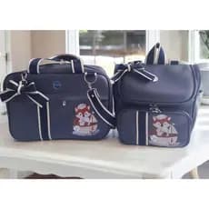 kit de Bolsas Maternidae LUXO - Conjunto 3 Peças Mala G, Mochila 02 em 01 e Trocador
