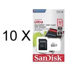 Kit 10 Cartão de Memória Sandisk 32g Original