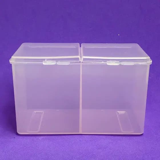Porta algodão com 2 divisórias para manicure e unhas
