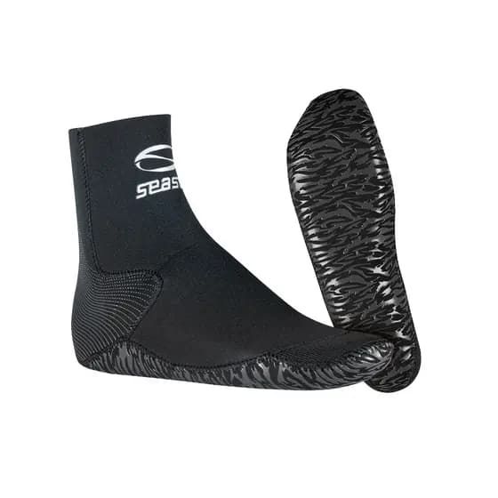 Meia Neoprene 3mm Antiderrapante Seasub Mergulho, Pesca, Esportes Equáticos