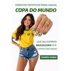 240 Adesivos Para Unhas Copa Do Mundo Planeta Beauty