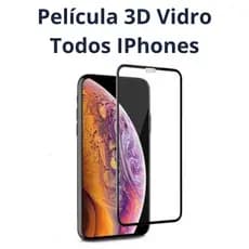 Pelicula de Vidro 3D IPHONE FULL Tela Completa IPhone 16 15 14 13 12 11 XR Xs Max 7 Plus 6 8 15 Pro