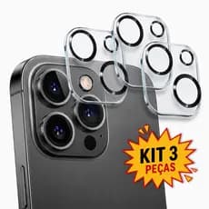 Kit 3 Peliculas IPhone Câmera Traseira Para Todos Modelos de IPhone Vidro Temperado 3D