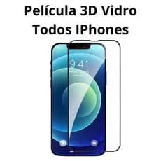 Película IPhone 3D Vidro Proteção IPhone 15 14 13 12 11 XR Xs Xs Max 16 Pro 15 Pro Max 12 Pro 7 Plus