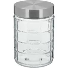 Pote Porta Mantimentos Vidro 1,2L Tampa Vedação 17x11cm