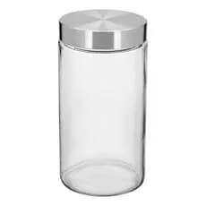 Pote Porta Mantimentos Vidro 1,6L Tampa Vedação 22x11cm