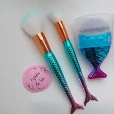 Pincel de sereia para maquiagem, pó,  blush,  sereias