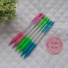 kit de lapiseira 0.7 rosa, lilás,  azul e verde , papelaria fofa kawaii material escolar volta as aulas,  faculdade