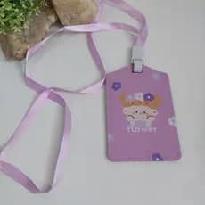 porta cartão / porta Riocard / cartão escolar -  super fofo lilás de menina kawaii*17