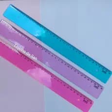 régua de 30 cm variad cores, papelaria fofa material escolar volta as aulas lojinha da San