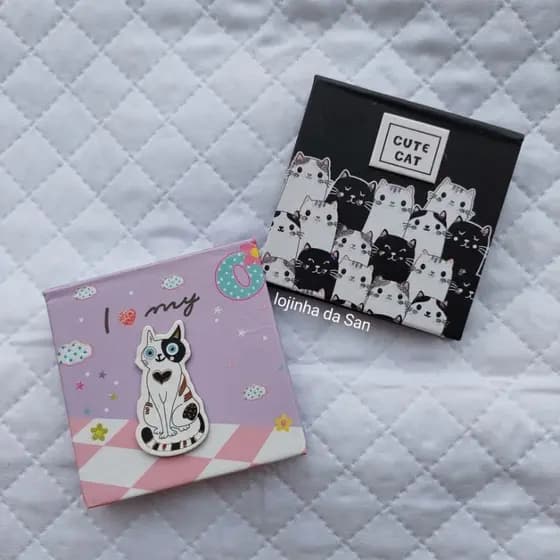 Bloco de notas / bloco de anotações  de gatinho, gato papelaria fofa kawaii - material escolar volta as aulas