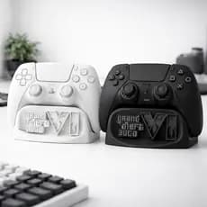 Suporte Controle PS5 GTA 6 | Base DualSense Impressão 3D | Decoração Gamer