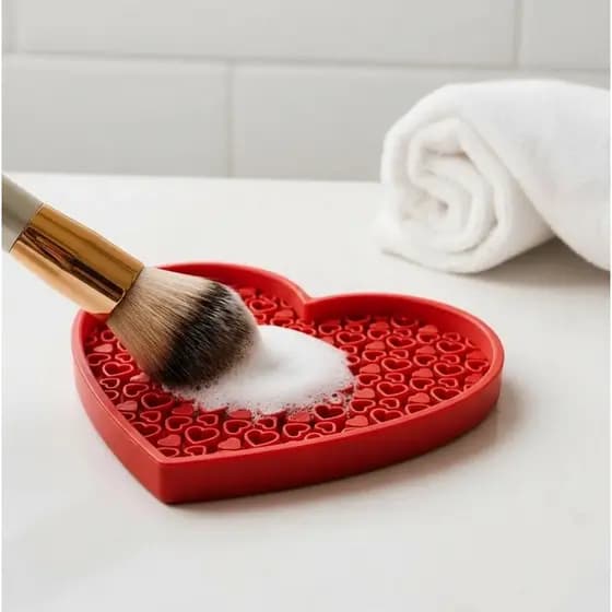 Limpador tipoTapete Para Limpeza De Pincéis Pad De Limpeza Da Escova Make Cuidados com Pinceis