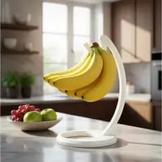 Suporte Para Pendurar Cacho De Banana Em Pla Mesa E Cozinhas Conservar a Fruta Por Mais Tempo