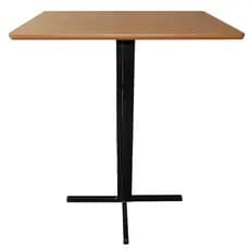 Mesa Bistrô Baixa Aço Quadrado Estilo Industrial Tampo 60cm Quadrado
