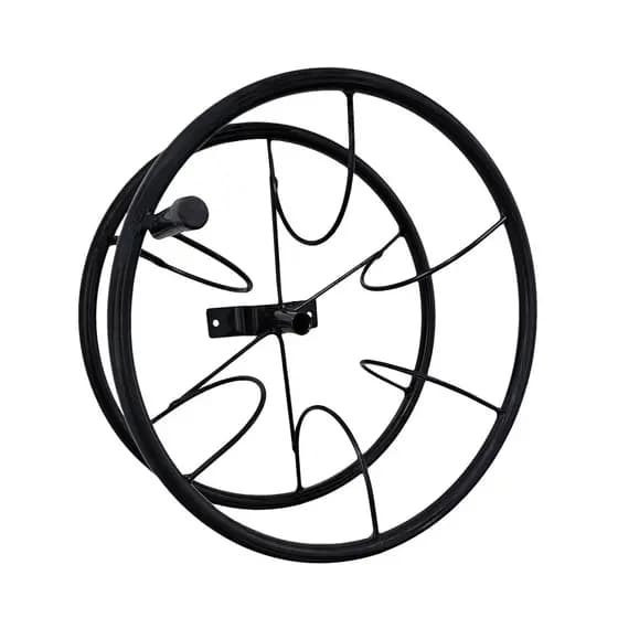 Suporte Parede Mangueira Giratório Enrolador Borracha Tubular Aço c/ Kit Instalação