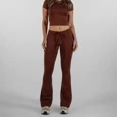 calça flare yoga academia poliamida moda feminina fitness basic