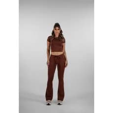 Calça Flare Poliamida Moda Casual Yoga Academia