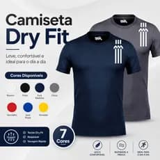 Kit 2 Camisas Dry Fit Masculino Academia Não Marca Suor Leve Confortável Para Treino e Esportes