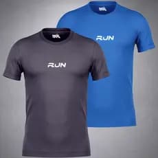 Kit 2 Camisas Dry Fit Masculino Camiseta Academia Tecido Leve Treino e Musculação