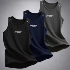 Kit 3 Camiseta Regata Masculinas Esportivas Dry fit Academia Caminhadas Corridas