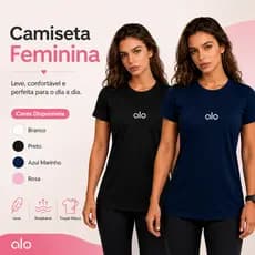 KIT 2 Blusa Esportiva Feminina Camisa Dry Fit Academia Crossfit Corrida Treino Confortável