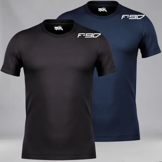 Kit 2 Camiseta Masculina Dry Fit Blusa Fitness Academia Corrida Cross Fit Poliéster Esporte Anti Suor