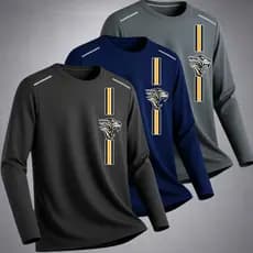 Kit 3 Camisas Dry Fit Masculina Manga Longa Academia Treino Corrida Fitness Leve Respirável Proteção