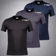 Kit 3 Camisetas Performance Dry Fit Raglan Masculina Casual Treino Academia Esportes