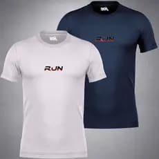 Kit 2 Camisetas Dry Fit Masculina Camisa Respirável Para Treino Academia Sport Training Power