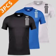 Kit 3 Camisetas Masculina Dry Fit Básico Passeio Academia Camisa Esportiva Academia Treino Corrida