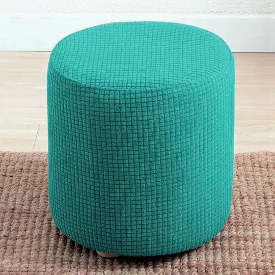 Capa Elástica Jacquard Pequena Oletomana De Sofá Para Animais De Estimação Crianças Protetora De Móveis Ottoman Sala De Estar Banquinho De Unha
