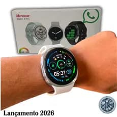 Smartwatch Watch 8 Pro 2026 Tela Super AMOLED | Faz e Recebe Chamadas | Responde WhatsApp | Assistente IA | Bluetooth