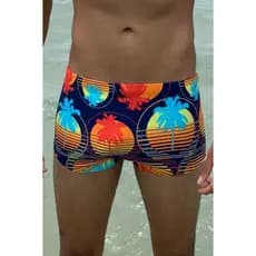 Sunga Boxer Masculina Adulto Estampada. Moda Praia Masculina.