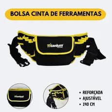 Cinto Porta Ferramentas Profissional Bolsos Oxford  Multiuso Reforçada para Eletricista Construção